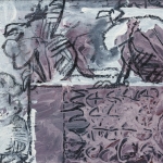 Stefanelli-Ibis-Skin-1999-Acryl-auf-Leinwand-31-x-38-cm